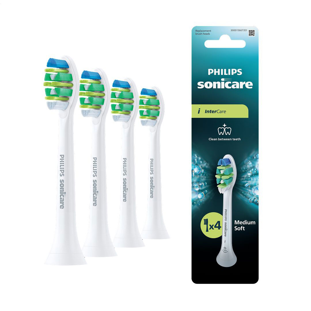 Насадки для зубної щітки PHILIPS Sonicare HX9004/87 i InterCare білі, 4 шт